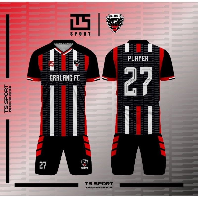 Setelan Kaos Jersey Bola | Futsal Full Printing Gratis Tambah Nama Nomor Logo Sponsor