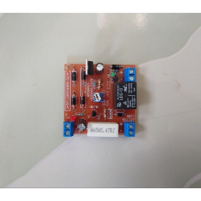 Gratis Modul Kit Lampu LED Emergency Charger Aki Otomatis Automatic Cas Darurat 12V Volt 6V 12 6