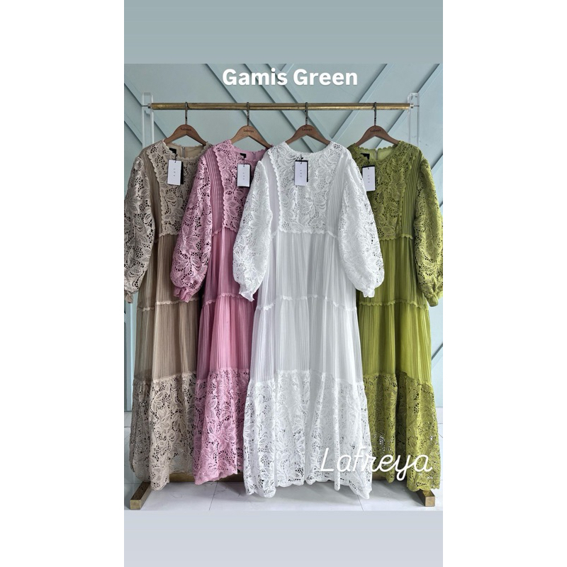Lafreya Terbaru Gamis Green Lafreya (43504)