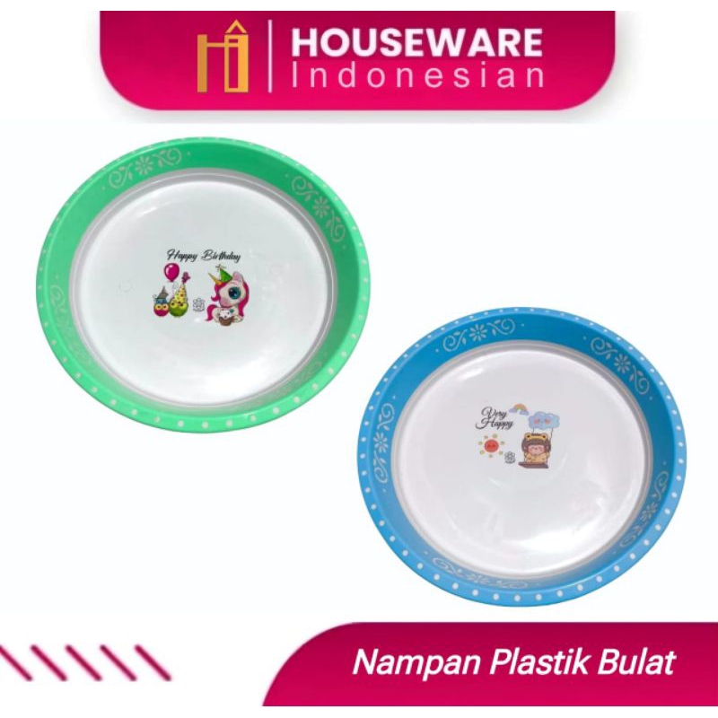Nampan Plastik Bulat Jumbo Ringgo / Nampan Plastik Bulat / Wadah Plastik Bundar Elegan