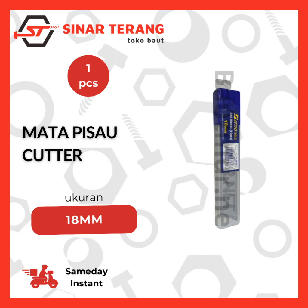 

Jetjo Mata Pisau Cutter SK5 18 MM - Isi Cutter Isi Kater