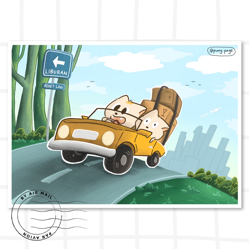 

Postcard - Pergi Berlibur | Punny Page