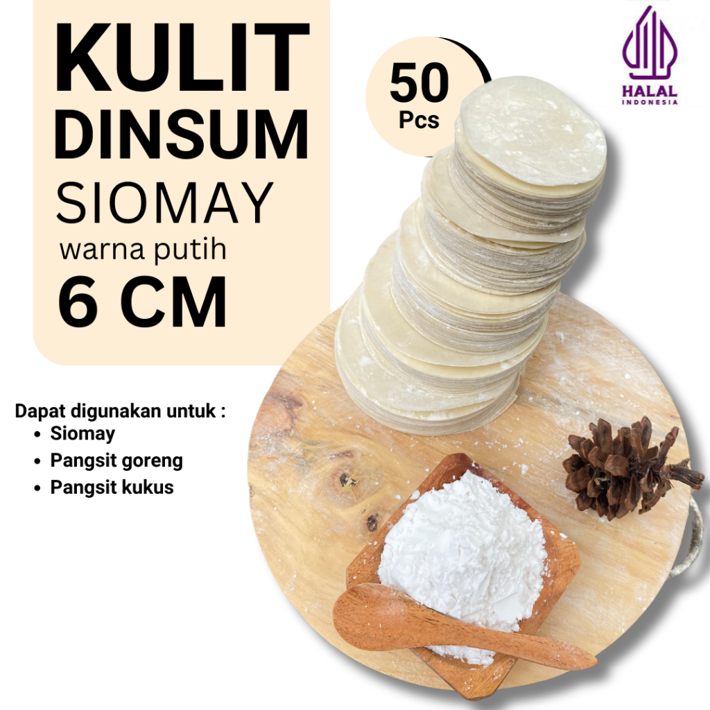 

KULIT DIMSUM | UKURAN 6 CM MINI | TIPIS LENTUR | KULIT GYOZA | ISI 50 LEMBAR | KULIT BULAT PUTIH | HARGA HEMAT KUALITAS TERBAIK | PRODUSEN LANGSUNG | KULIT SIOMAY BULAT
