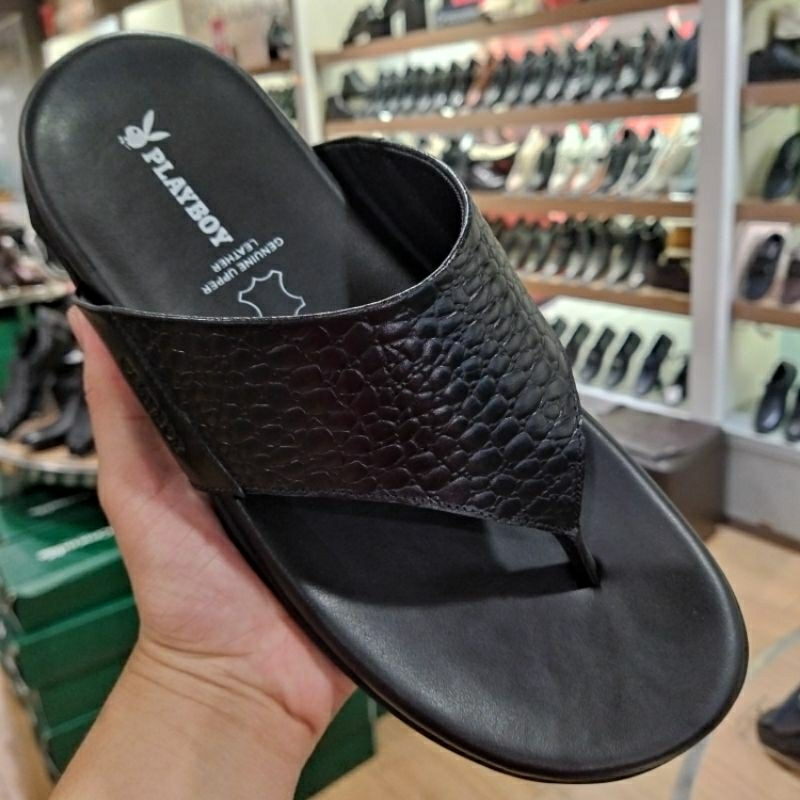 PLAYBOY sandal jepit kulit pria SALE