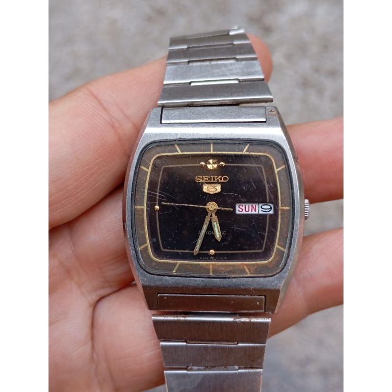 jam tangan seiko automatic 6309 599A tv tank second bekas