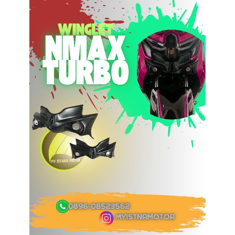 winglet lampu led nmax turbo