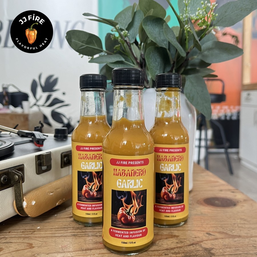 

JJ Fire - Habanero Garlic 150ml [Fermented Hot Sauce / Saos Sambal Fermentasi]