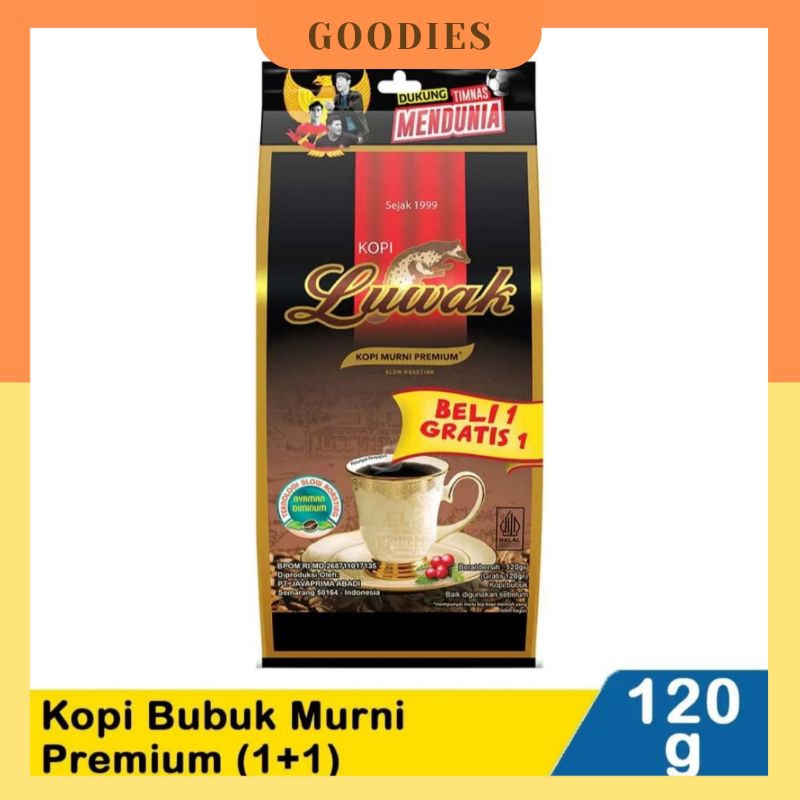 

Luwak Kopi Hitam Bubuk Murni Premium Beli 1 Gratis 1 2x120gr