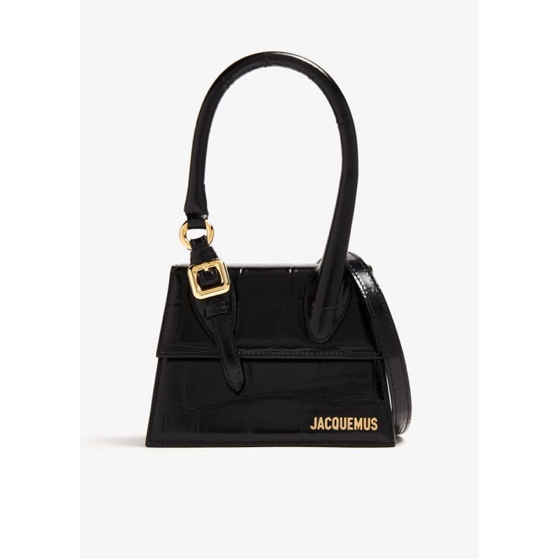 ( PRELOVED ) JACQUEMUS LE CHIQUITO MOYEN BOUCLE BAG HW SILVER NO BOX MINUS ADA BARET PUTIH