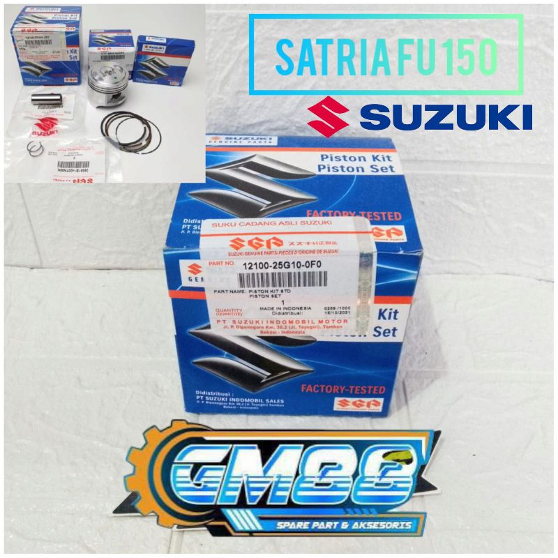 SEHER / PISTON SET RING + PEN SATRIA FU 150 (STANDAR) 25G ORIGINAL SGP