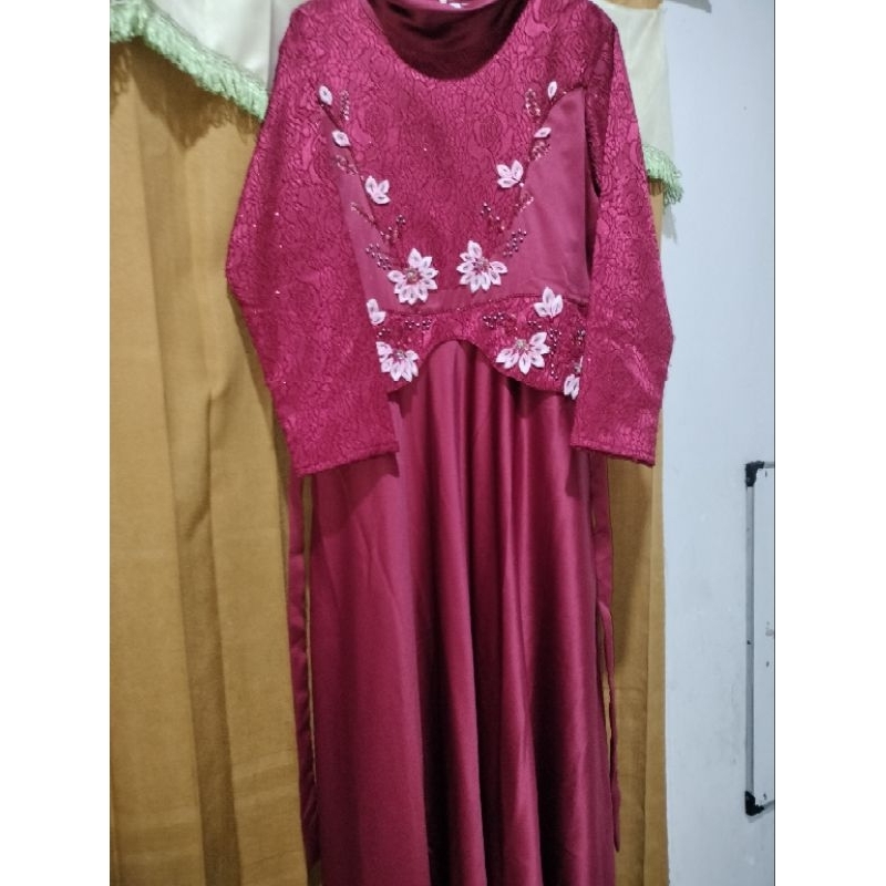 gamis kondangan mewah