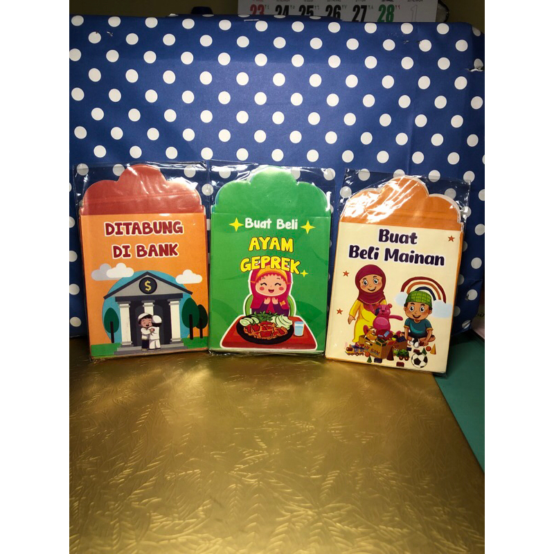 

Amplop lebaran medium isi 10 lembar x3 sesuai gambar total 30 lembar