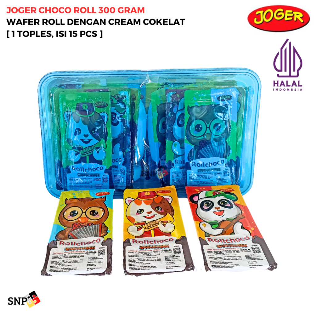 

JOGER ROLL CHOCO COKELAT COLEK 300 GRAM [1 TOPLES, ISI 15 PCS]