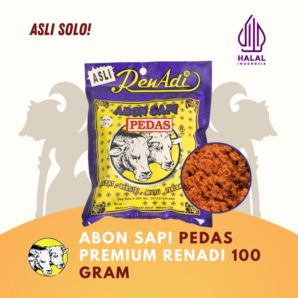 

Abon Sapi Renadi Premium 100g Pedas