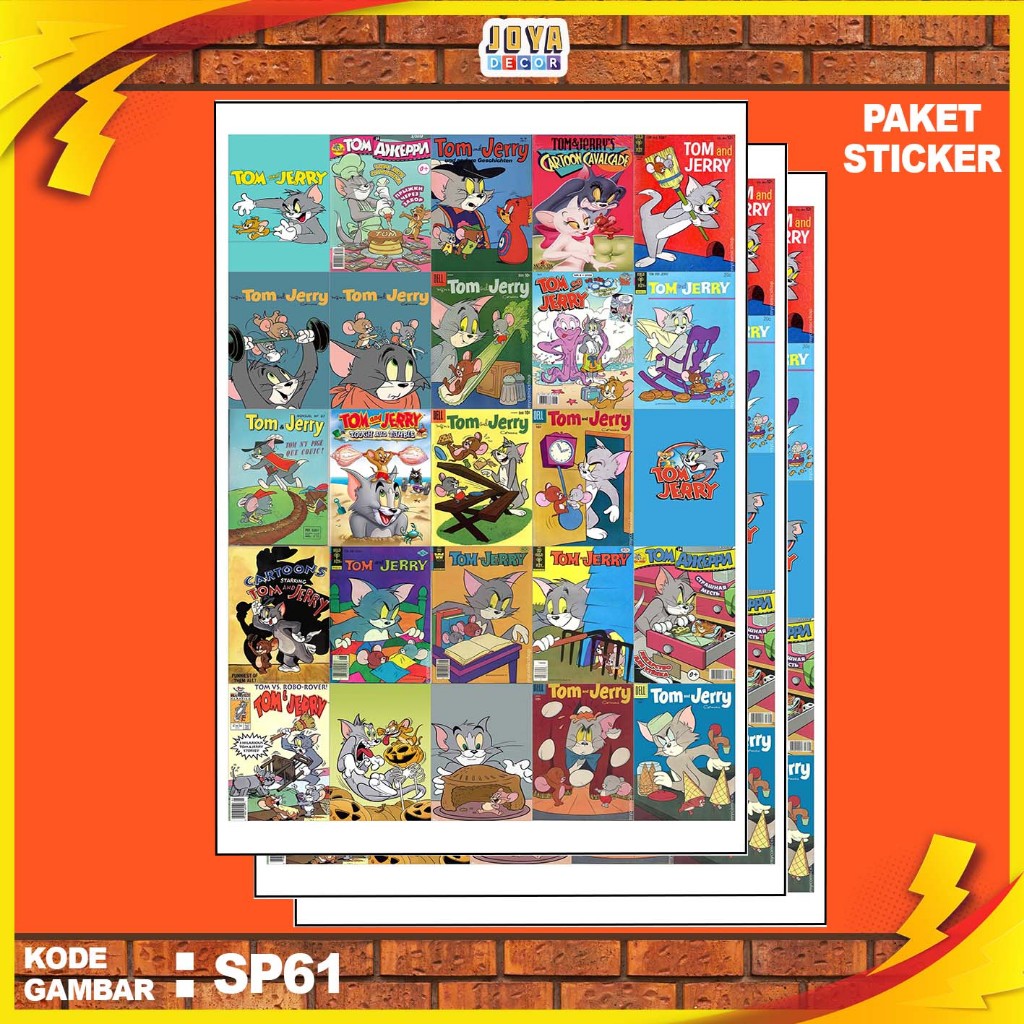 

GAMBAR STICKER TOM & JERRY/ STIKER TOM & JERRY / PAKET STIKER TOM & JERRY PER 25 PCS / KODESP61