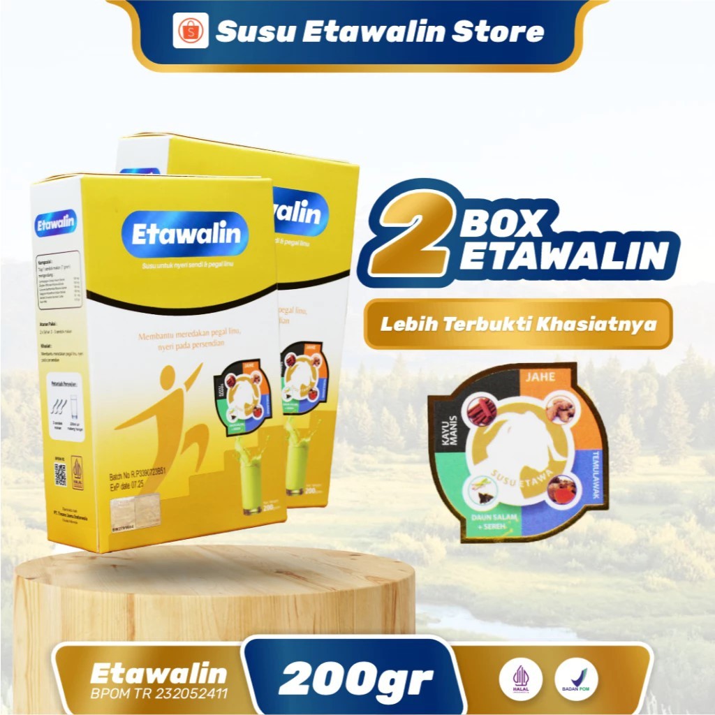 

TERMURAH!!! 2 box Etawalin - Susu Kambing Atasi Nyeri Sendi Sakit Lutut Dan Asam Urat
