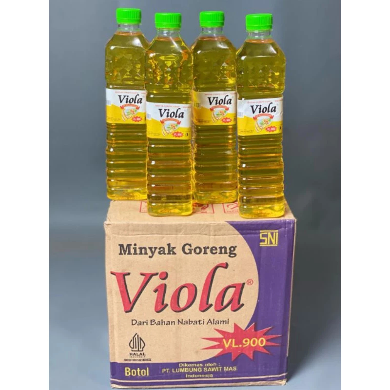 

Minyak goreng viola VL900 per karton/dus isi 12 pcs