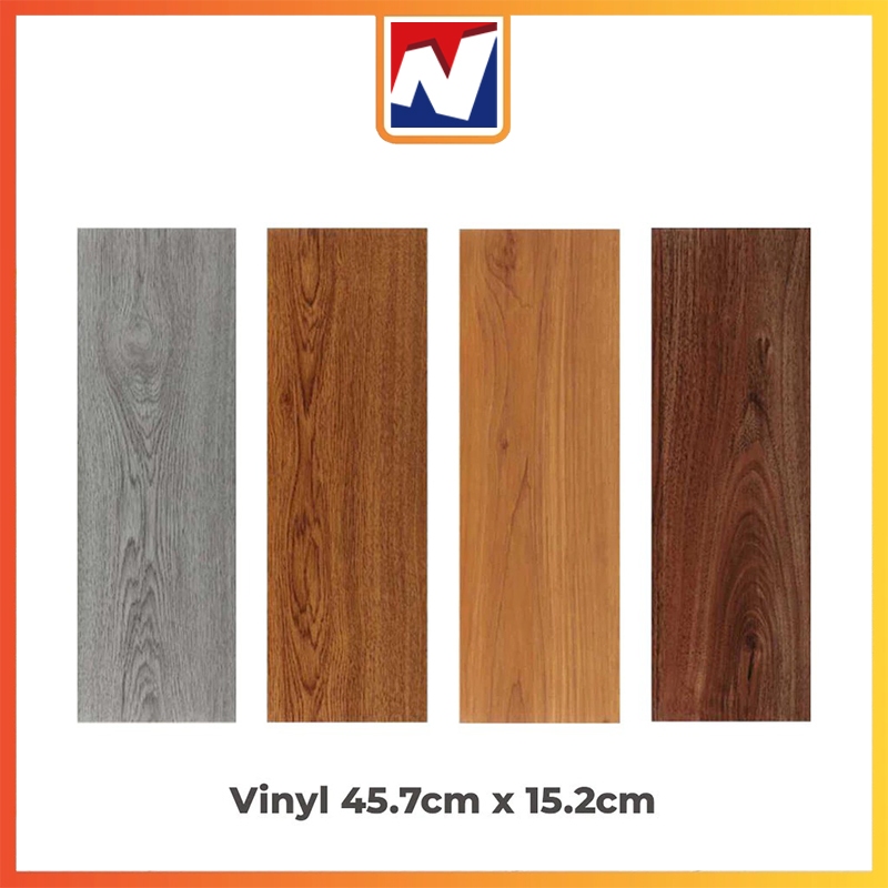 IN - Lantai Vinyl Foam Stiker Lantai Kayu Parket 45.7cm x 15.2cm / Sticker Vinyl Lantai PVC