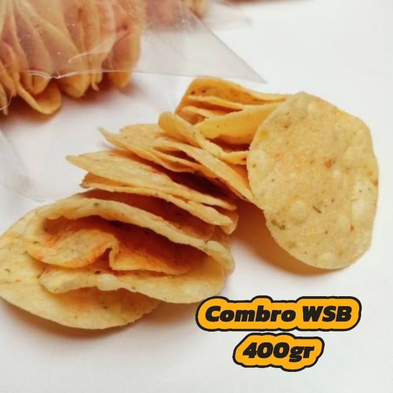 

Kerupuk keripik combro singkong WSB renyah gurih nagih.