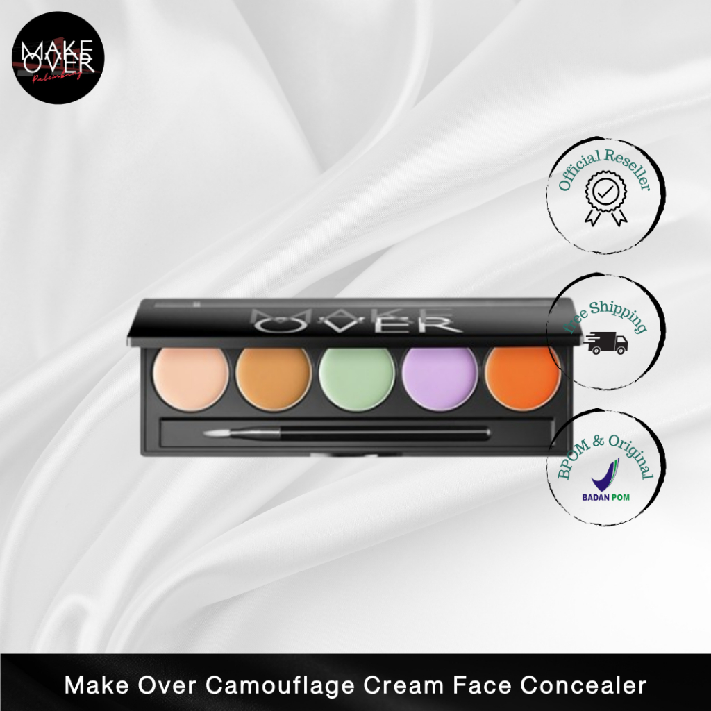 MAKE OVER Camouflage Cream Face Concealer 5X2 g - Concealer Palette - Corrector dan Concealer Make U
