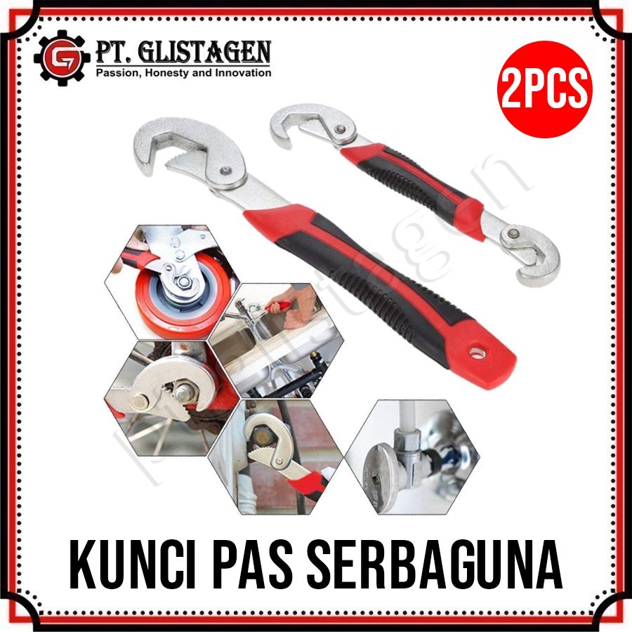 

Kunci Snap N Grip 2 Pcs Kunci Inggris Kunci Pas Serbaguna Multifungsi Universal