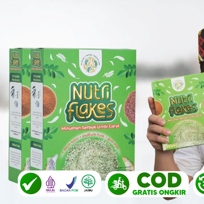 

Paket 2 Box Nutriflakes Sereal Umbi Garut Asam Lambung - Ampuh Mengatasi Asam Lambung Gerd, Maag