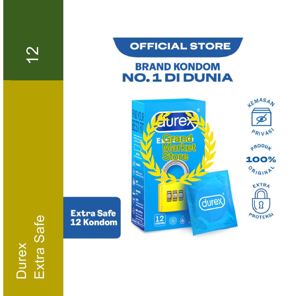 Durex Extra Safe Kondom Tebal Pria Lebih Aman 12s - Condom Isi 12