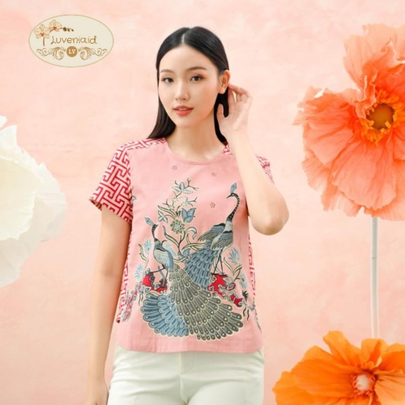 Atasan Batik 154 BBB/ Blouse Batik Wanita Modern /Batik Etnik
