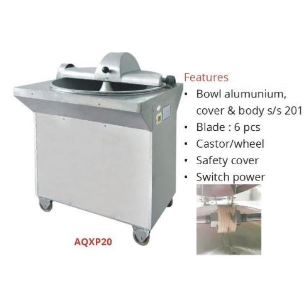 GETRA AQXP20 Bowl Cutter / Mixer Pencampur / Adonan Bakso Meat Ball Bowl Cutter / Mesin Pencampur Da