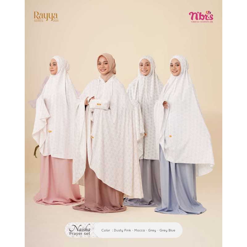 NAISHA PRAYER SET Nibras Mukena Dewasa Couple Bahan Rayon