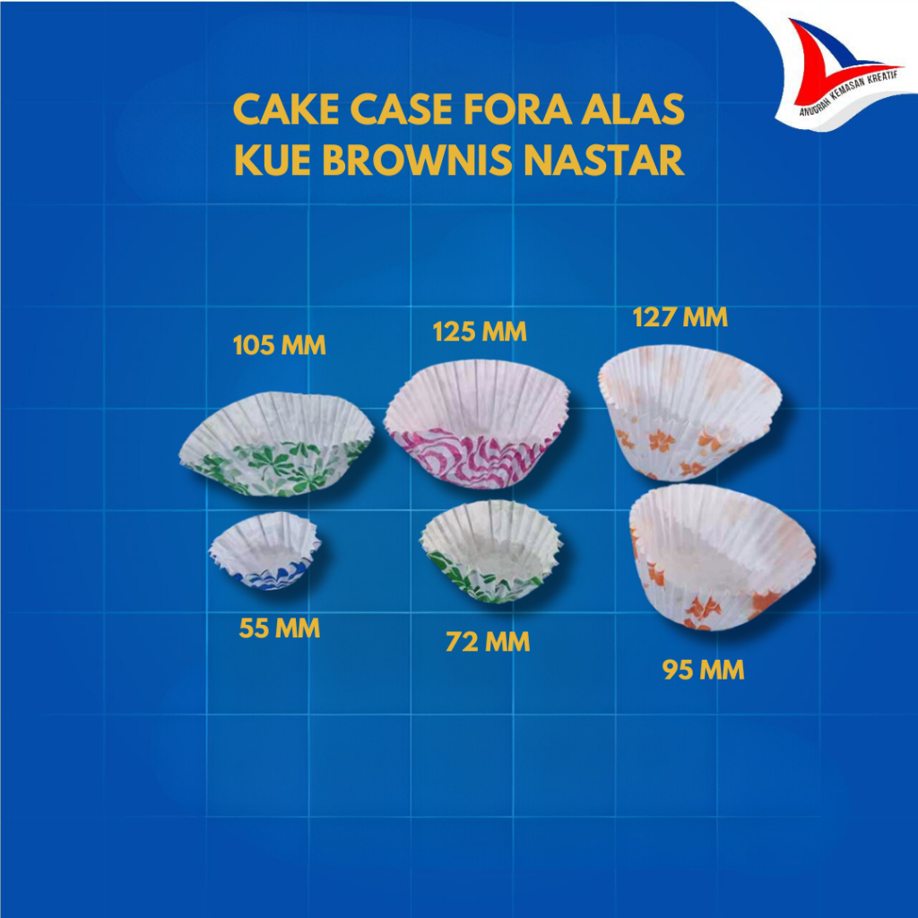 Cake Case Alas Kue Lebaran Alas Kue Nastar Brownis Cup Nastar Bulat Motif Kembang Merk Fora Baron