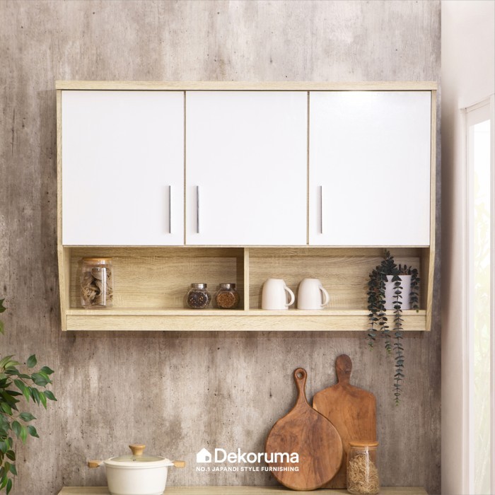 Cubic ELENA KSA 3P - Dekoruma Kitchen Set Rak Atas Dapur 3 Pintu