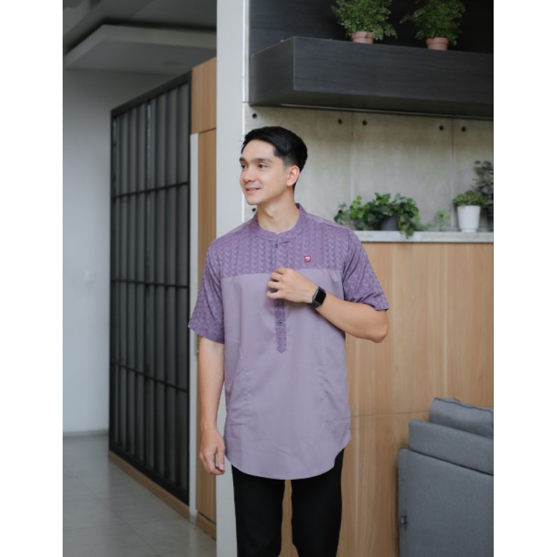 BAJU KOKO QURTA WARNA MAUVE KOMBINASI / KOKO PRIA / QURTA PAKISTAN / KOKO WARNA LILAC / KOKO WARNA P