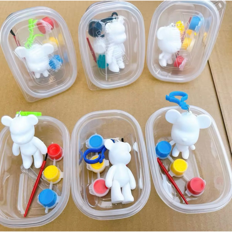 

Gantungan DIY Set Lukis Patung Beruang Warna Kreatif untuk Anak
