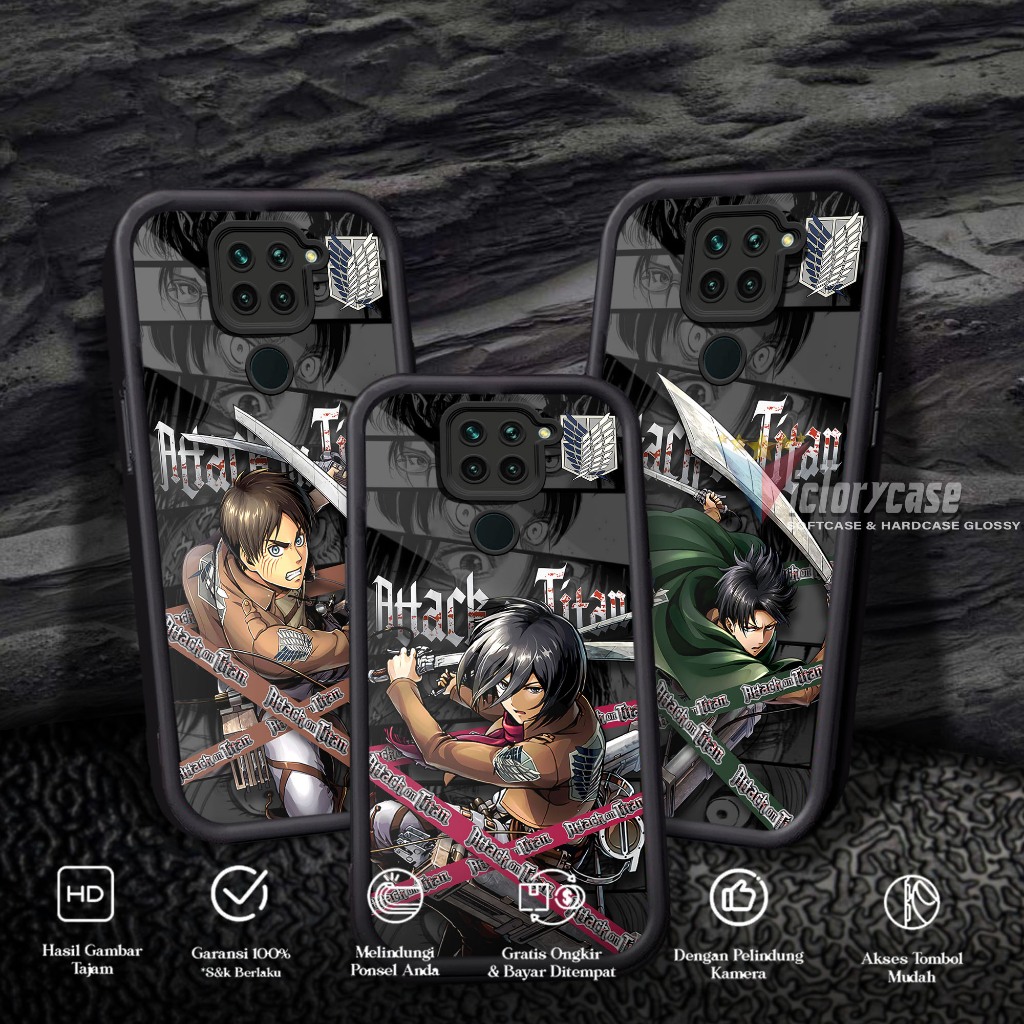 Softcase Glass kaca untuk REDMI NOTE 9 NOTE 10X AOT Casing Handphone Case Procamera