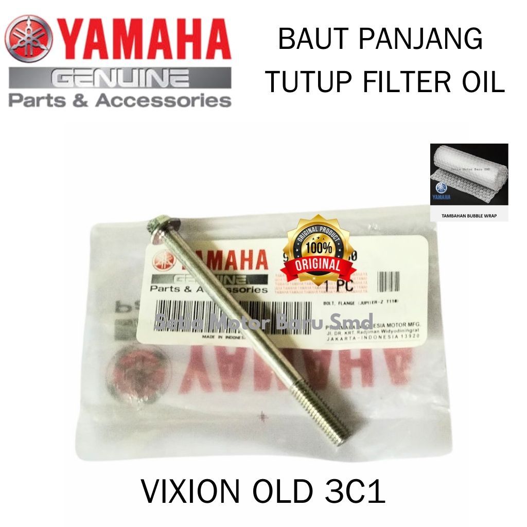 Baut Panjang Tutup Filter Oli Vixion Old Lama 3C1 Asli Original Yamaha