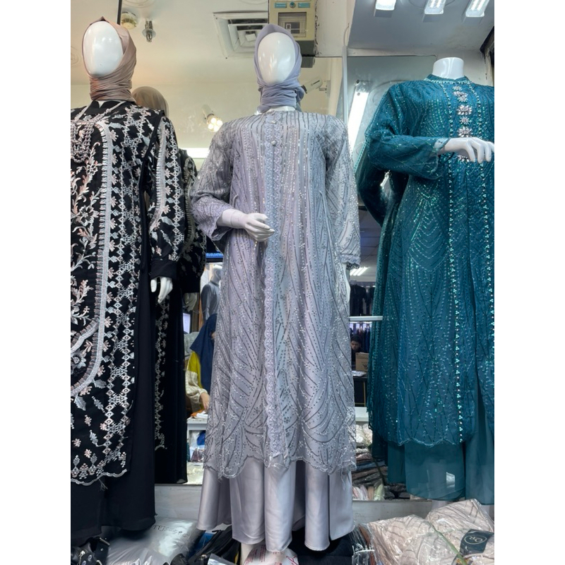 inaya dress 707  Gamis Kondangan Gamis pesta Gamis Lebaran Gamis Couple Ibu dan Anak Gamis Terbaru