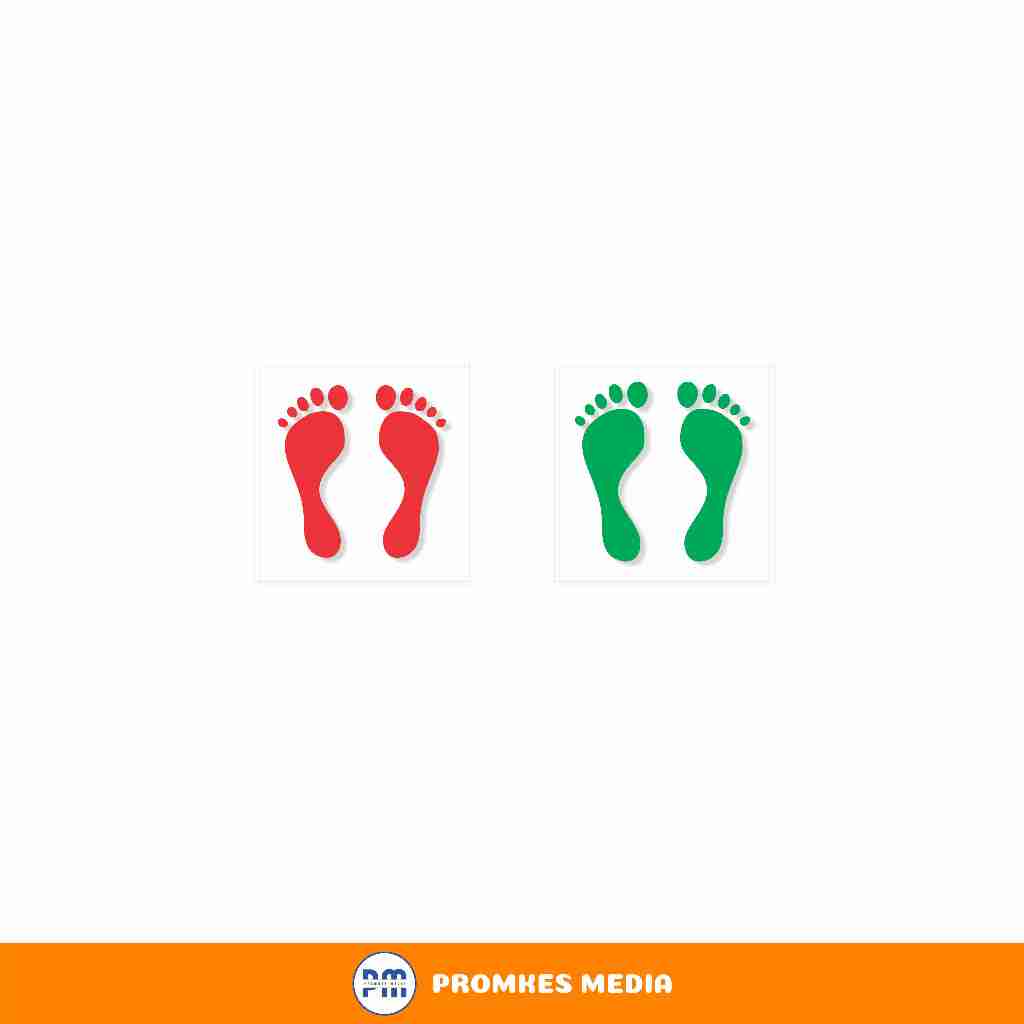 

Stiker Sign Kaki, Stiker Kaki Hijau dan Merah