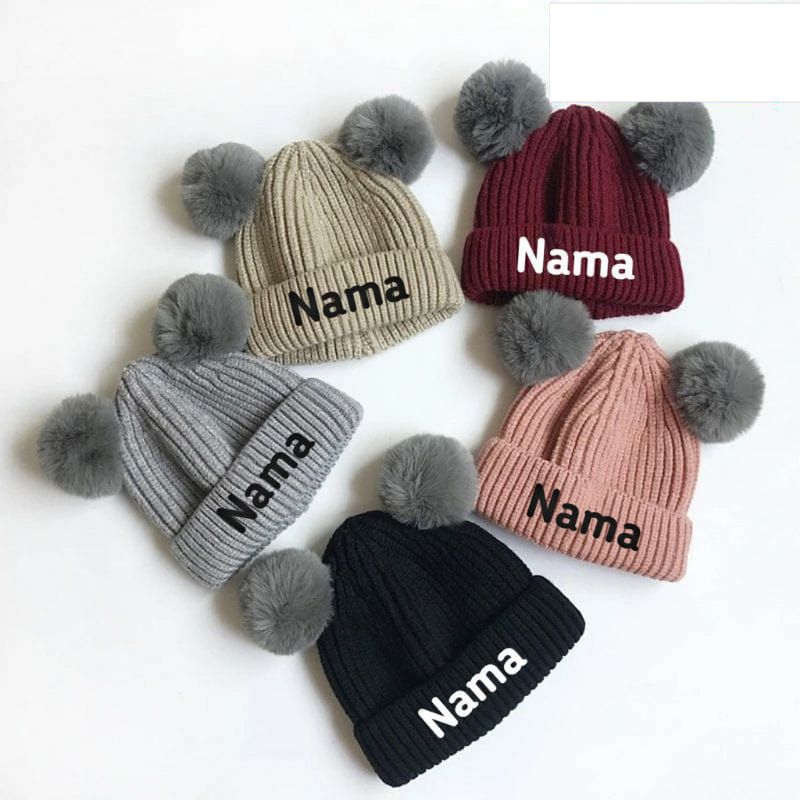 Topi Bayi lucu Kupluk bayi laki-laki perempuan free bordir nama