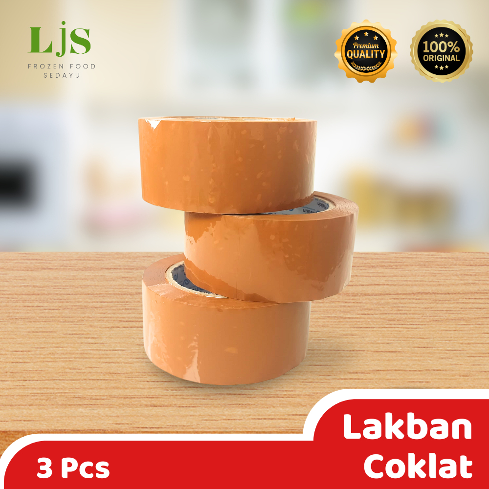 

Lakban Nelkin 3pcs Coklat I Tape TN 48mm x 100Y