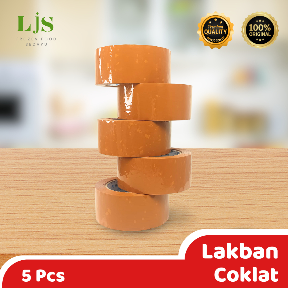 

Lakban Nelkin 5pcs Coklat I Tape TN 48mm x 100Y