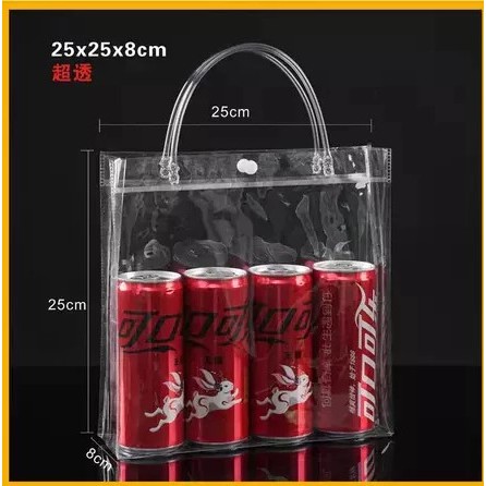 

Goodiebag transparan Tas Mika PVC Polos Ready Ukuran Kecil Sedang Dan Besar Bahan Tabal Dan Kuat Tas Jinjing Plastik Transparan Bisa Gosir Dan Cod