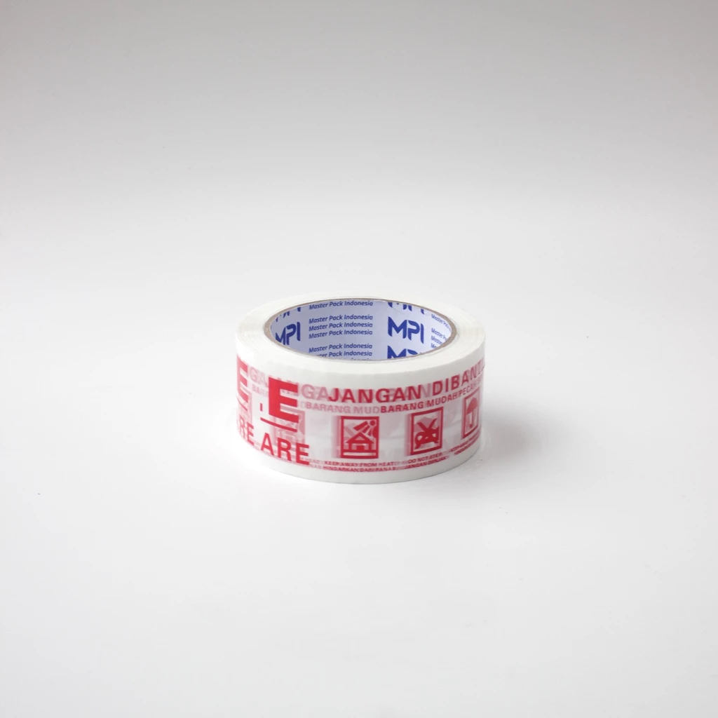 

1 SLOP [ 6 PCS ] LAKBAN FRAGILE PUTIH MPI JANGAN DIBANTING 48MM X 100 YARD 48 MICRON