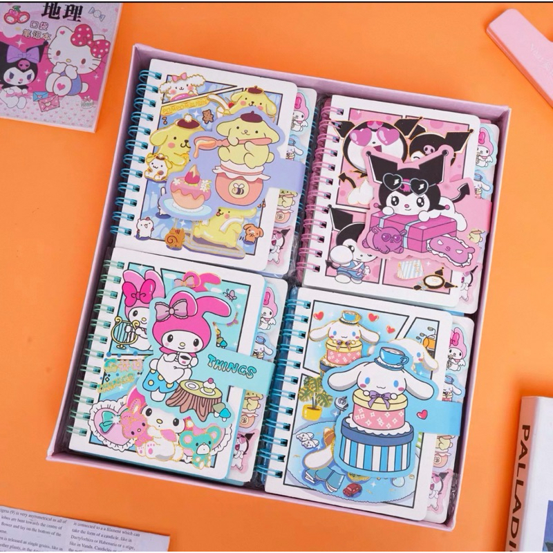 

buku notes memo notebook sanrio cinnamoroll kuromi melody