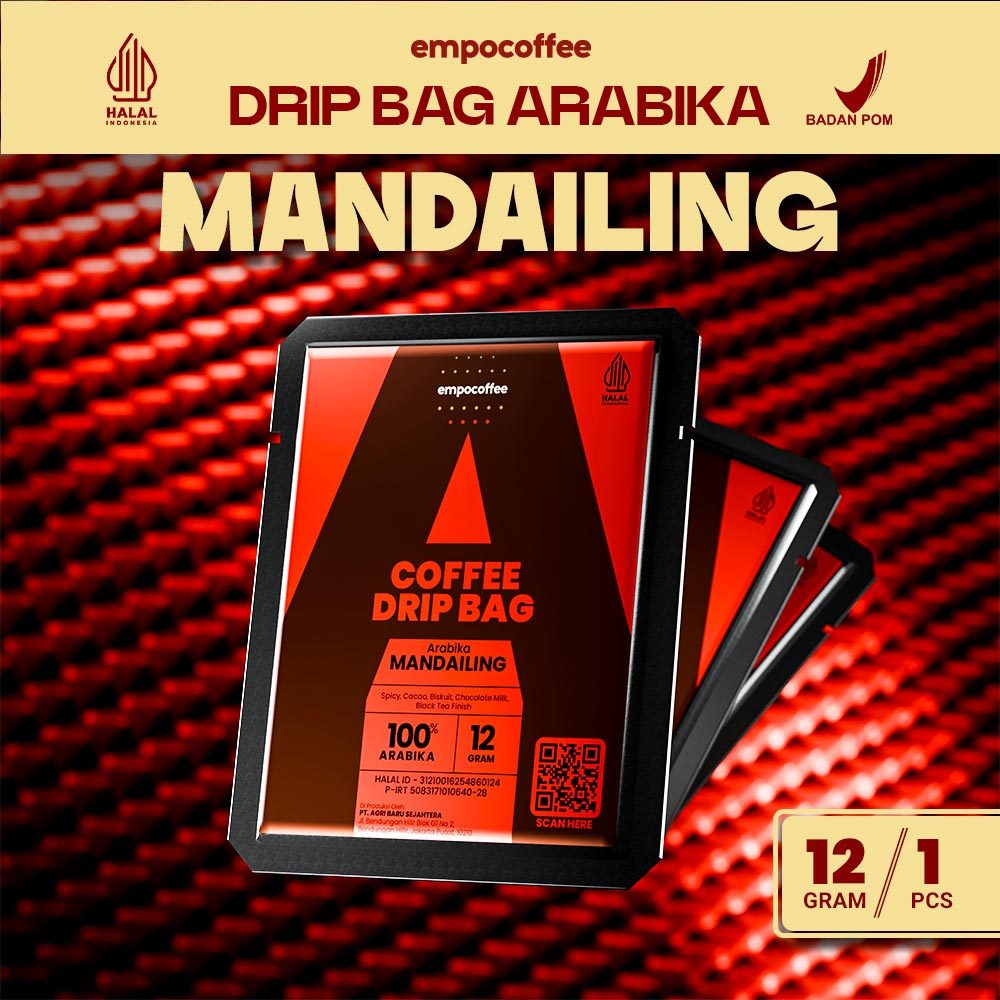 

Drip Bag Arabica Coffee Mandailing Minuman Kopi Arabika Instan 12 Gram - Mandailing