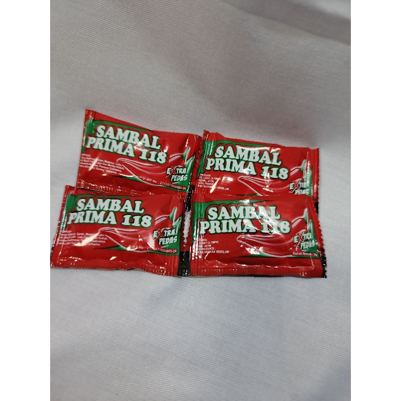 

saos sachet/sambal prima isi 200