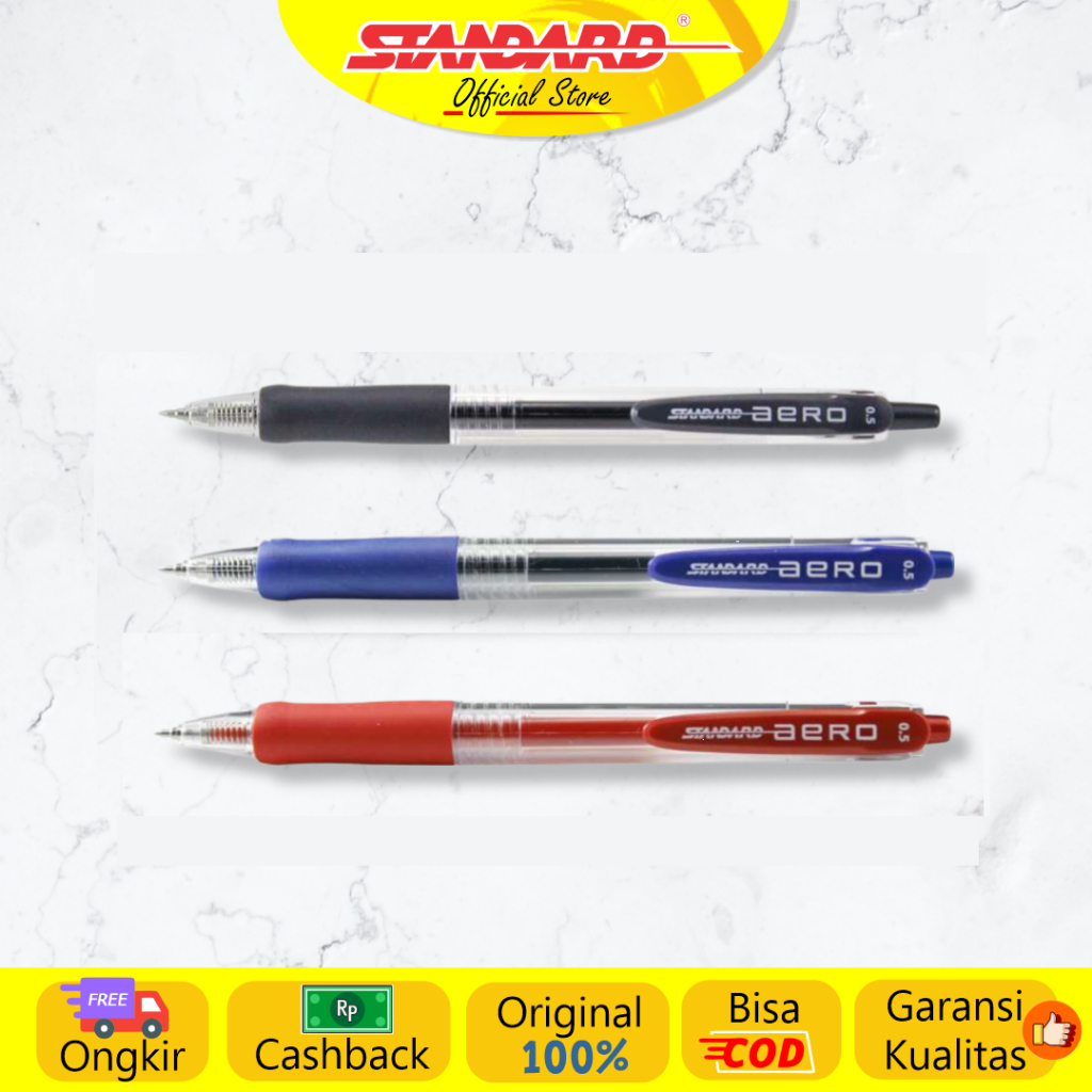 

Standard - Pen Aero 0.5 Gel / Satuan ( Pulpen, Pena, Ballpoint )