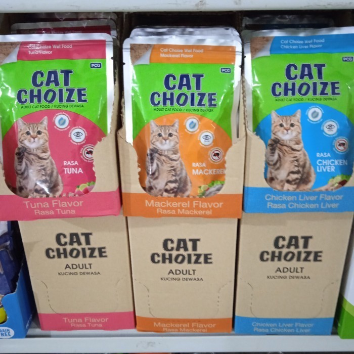 CAT CHOIZE Pouch 75 gr x 6 pcs  Makanan Kucing Cat Choice Wet Food