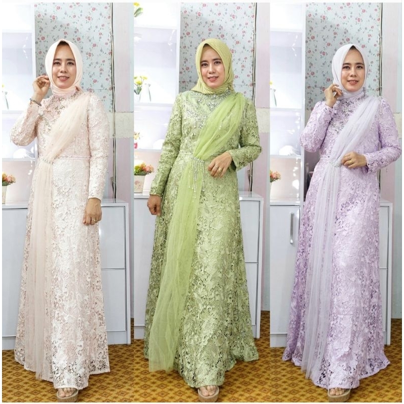 gamis pesta Elizabeth