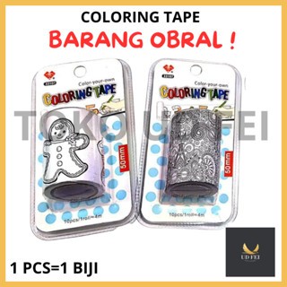 

(OBRAL- 1 PCS KODE = C-1 ) COLORING TAPE/COLORING ROLL/ TAPE ROLL COLORING